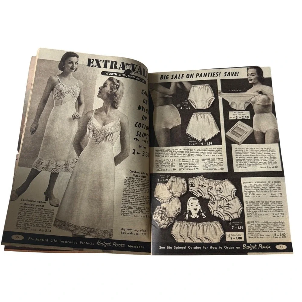 Spiegel 1956 Vintage Sale Catalog 1950s Fashion Ephemera Mid Century Advertising